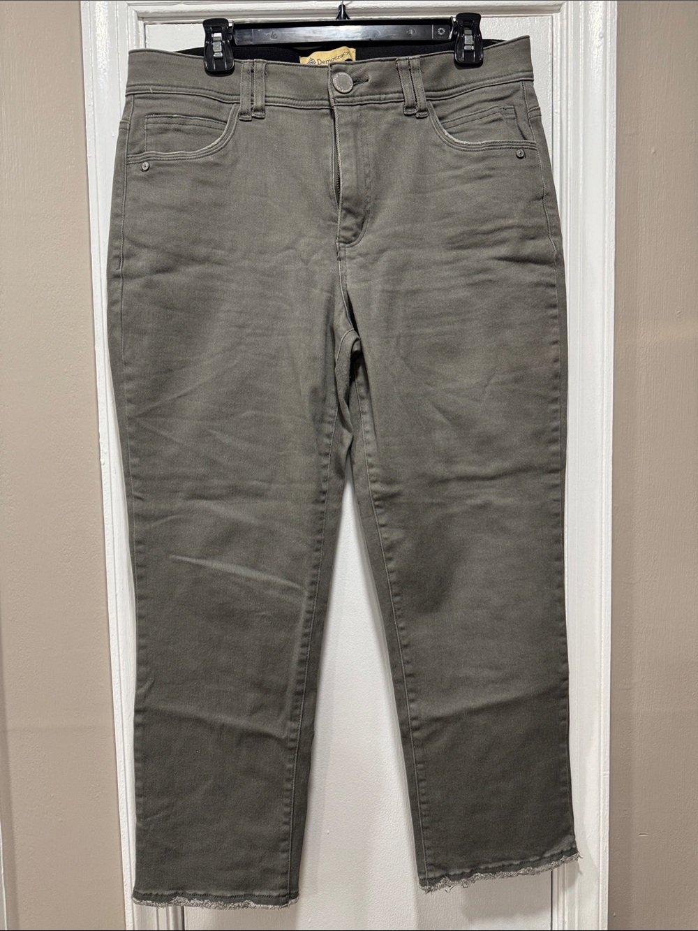 Democracy Olive Green Ankle Jeans